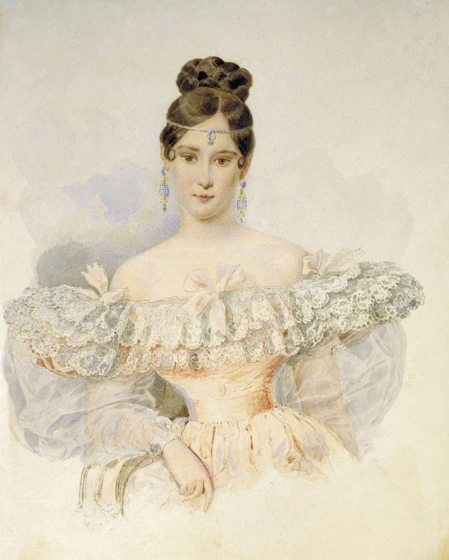 Ritratto di N.N. Pushkina - Museo Pushkin, San Pietroburgo